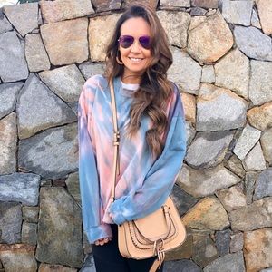 Tie dye crewneck sweatshirt